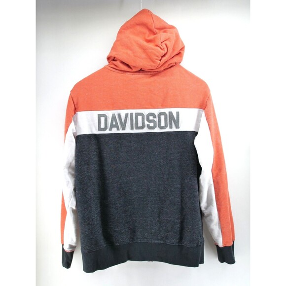 Harley-Davidson Men's Traditional Zip-Up Hoodie, Orange - 96498-22VM Medium - Picture 7 of 9
